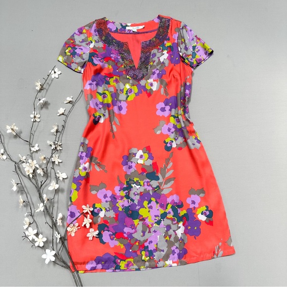 Boden Dresses & Skirts - BODEN silk blend floral dress, US 6.
